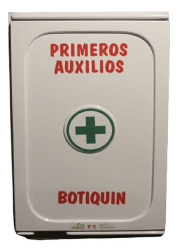 Empty First Aid Kit N° 16 - Hanging Cabinet with Mirror and Shelves - White Plastic - elboticario 0