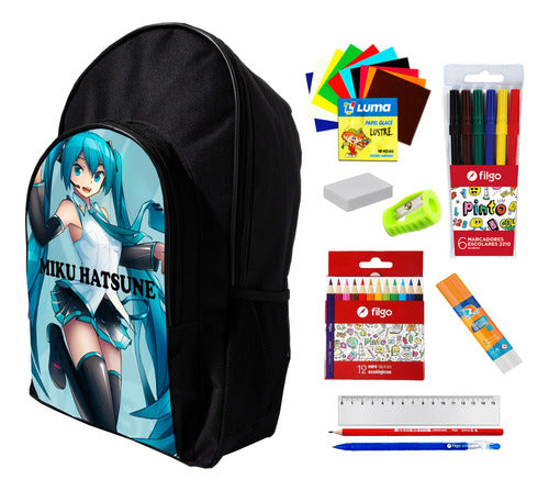 Super Combo Backpack + Miku Hatsune School Supplies #212 0