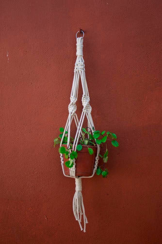 Hanging Macramé Plant Holder 1