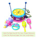 5 Kids Roller Drum Musical Instruments Band Kit for Children 4