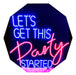 Rent LED Neon Sign Let's Party Started - Deco - Events 0