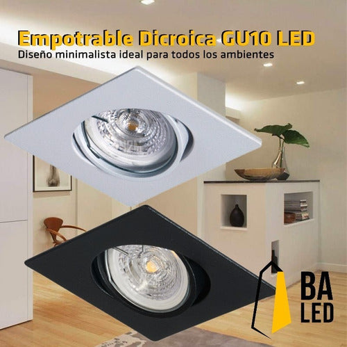 LED Recessed Adjustable Spot E24 Dicroic + Lamp 4
