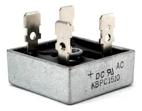 Puente De Diodo Rectificador 15a 1000v Kbpc1510 Diodos 1