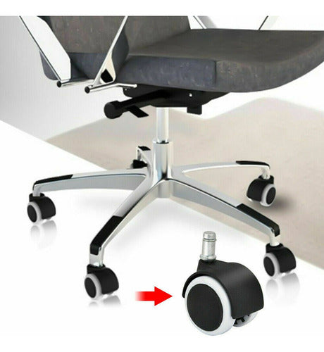 Alto Impacto Set Ruedas Silla Sillon Oficina Repuesto 5