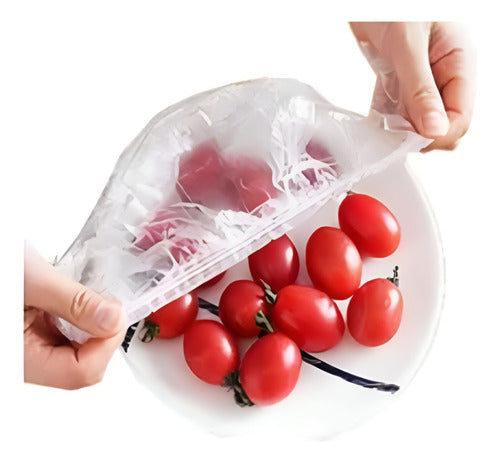 Bolsas Desechables Elastica Almacenamiento Alimentos X 100 U 0