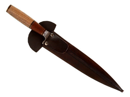 Dagger Cuchillo Regional Cabo Madera Hoja Acero Inoxidable 20 Cm 2