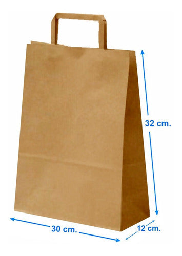 CICCARIELLO Brown Premium Bag with Handles - 32x30x12 cm - 200 Units 1