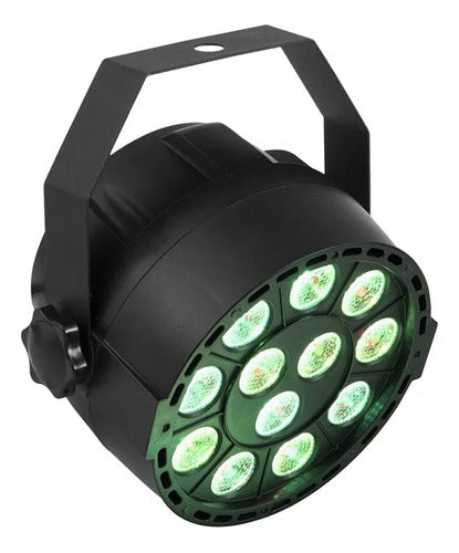 E-Lighting Tacho Par Led 12 Leds X 3W Rgb 3 En 1 E-lighting Ld-flat/123 1