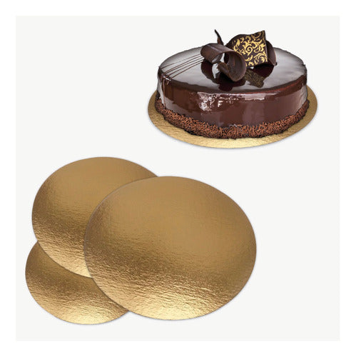 Packaging Express Gold Cardboard Discs for Cakes - 29 Cm Pack of 100 0