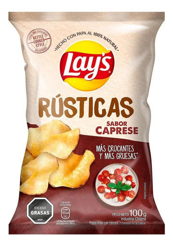 Papas Fritas Lays Rústicas Caprese 100 G Universo Binario 0