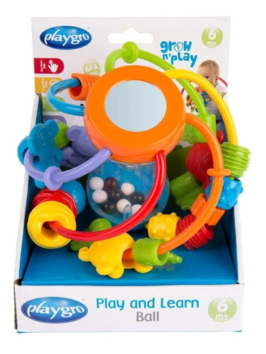 Pelota Sonajero Playgro Play And Learn Ball 4082679 Educando 1