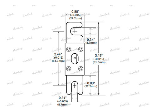 AudioPipe FUSIBLE ANL 200 AMP Dorado Potencia Audio Car 1