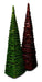 Soiferh 2 Decorative Rattan Christmas Trees 45 cm 0