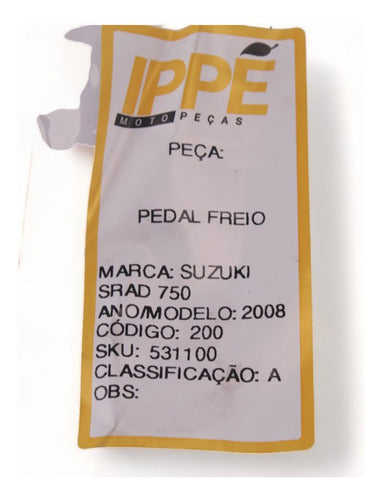 Pedal Freio Suzuki Srad 750 2008 4