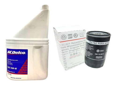 AC Delco Combo Filtro + Aceite VW Gol Country 1.4 / 1.6 0