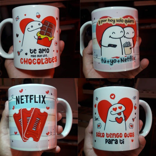 Sublismall Plastic Mug | Day of Lovers Flork | Bulk x 20 1