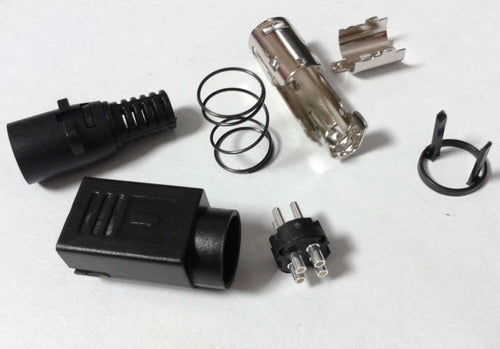 DC-ELECTRONICA DIN Power Plug 4 Pins Male Plastic 1