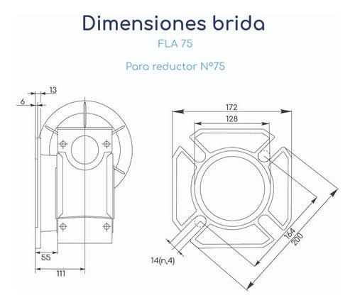 STM Output Flange for Speed Reducer No. 75 3