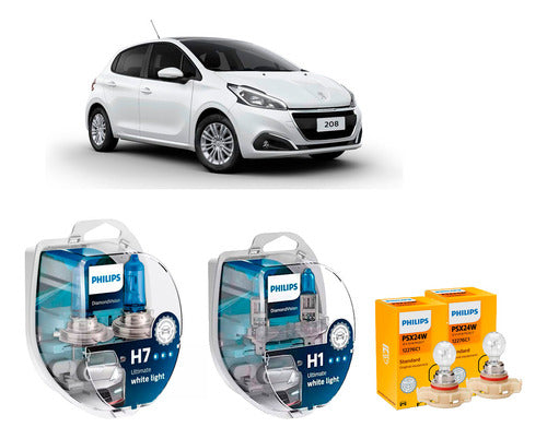 Philips Pack Lamp Bulbs for Peugeot 208 Until 2021 0