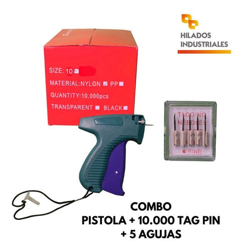 Hilados INDUSTRIALES Clothing Tagging Gun + 10,000 Fine Tag Pins + 5 Needles 1