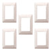 Pack of 5 White Line Cambre Switch Plate Covers 1/2/3/4 Modules XXII Century 18