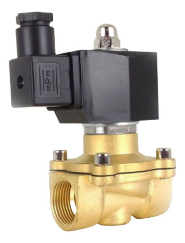 Válvula Solenoide 2 Vias Latão Nf3/4 Água Ar E Óleo 220v 5