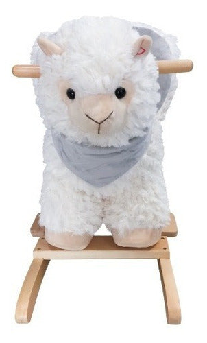 Mecedor Peluche Carestino Llama Blanco 2