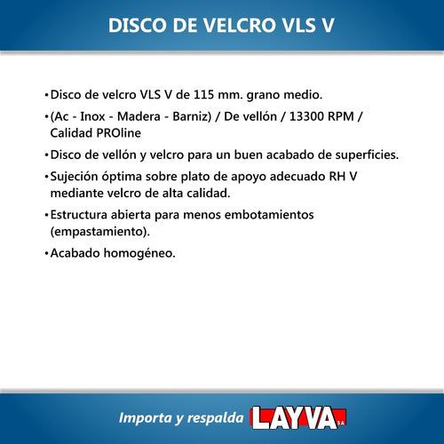 791305 Disco De Velcro Grano Medio Rhodius Alemania Layva 1