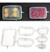 Tapas Silicona Reutilizables Ajustables Set X 6 Cuadradas 2