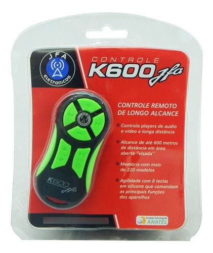 Controle Longa Distância Jfa K600 Com Central - Preto/verde 3