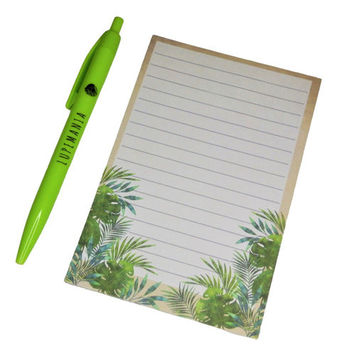 Hola Agendas Plantas Notepad with Pen - 40 Sheets 0