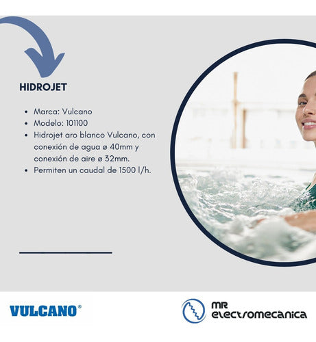 Vulcano Hydrojet White Hydromassage / Pool 101100 X 10 Unit 3