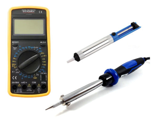 Combo Electronica Soldador Tester Desoldador Reparacion Pro 0