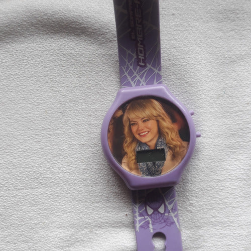 Marvel Hombre Araña 2 Reloj De Gwen Stacy Coleccion Mc Donalds 2014 2