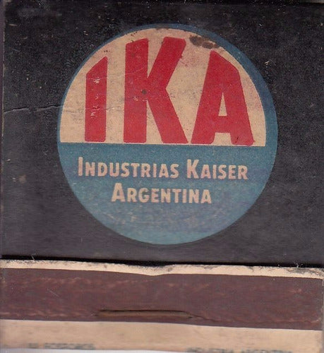 Antigua Caja Fosforos Ika Kaiser Jeep Argentina Vintage Raro 0