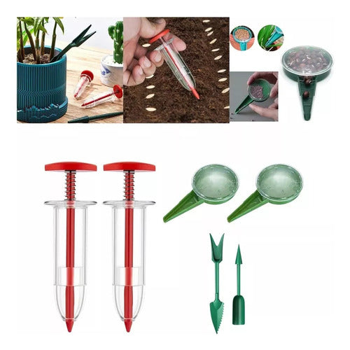 Dispensador De Sementes Mini Plantador Manual De Jardinagem 2