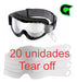 Kit Lente Transparente + 20 Tear Off Óculos Gaia Mx Pro Full 4