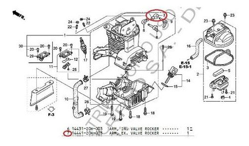 Honda Balancin Valvula Motoguadaña Umk435 Escape Original Pf 1