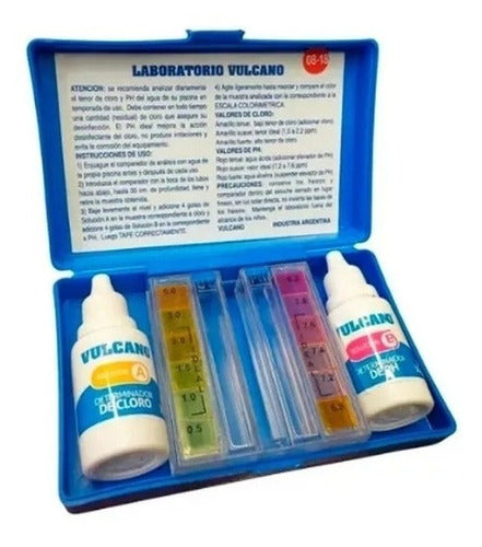 Vulcano pH and Chlorine Test Kit for Swimming Pools 1