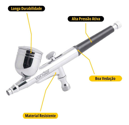 Aerógrafo Portátil Retoques Confeiteira 13 Acessórios Vonder 1