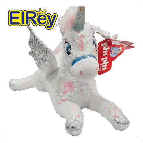 Phi Phi Toys Peluche Unicornio Lentejuelas Reversible - El Rey 1