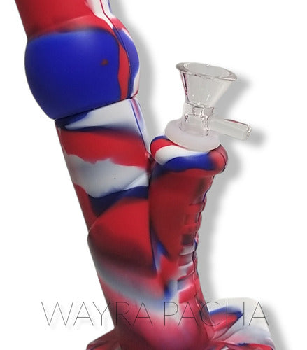 WAYRA PACHA Silicone Bong with Glass Ice Catcher 13
