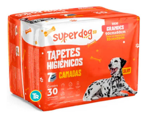 Super Dog Large Dog Hygiene Pads 30 Units 2