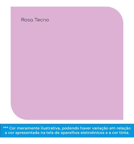 Tinta Acrílica Premium Decora Seda - Rosa Técno 3,2l 1