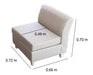 Single Module Sofa with Chenille Anti-Snag Backrest 1