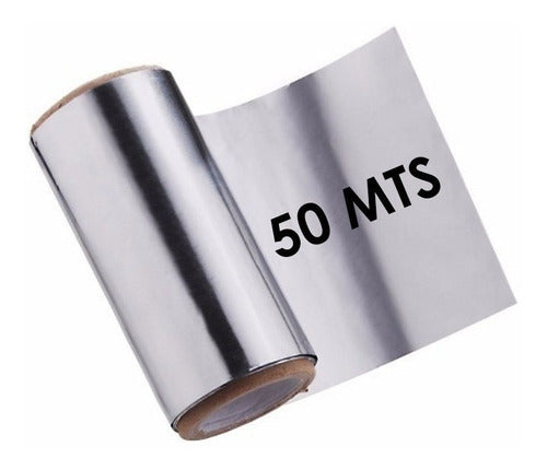 Aluminio Rollo Papel Aluminio 10 Cm X 50 Mts P/ Mechas Claritos 0