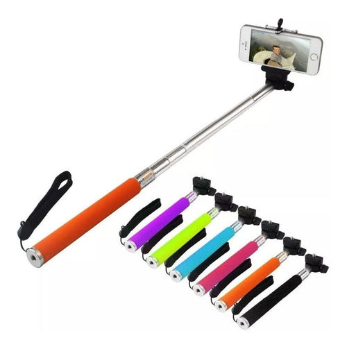 Bastão Selfie Monopod+ Controle Remoto Bluetooth Ios Android 0