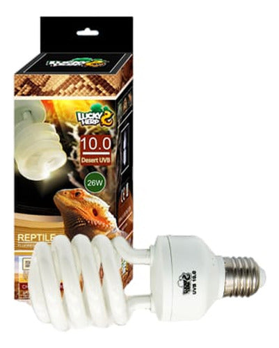 Lucky Herp UV 13W 10.0 Reptile Lamp with UVB and UVA 0