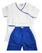 Women's Suit Set - White Jacket Blue Pants 0