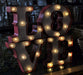 LED Lighted Metal Sign Love 40x35x5 Cm 4